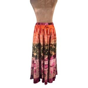 Chaudry KC Sample Skirt Women's L Multicolor Corduroy Sequin Boho Y2K NWT